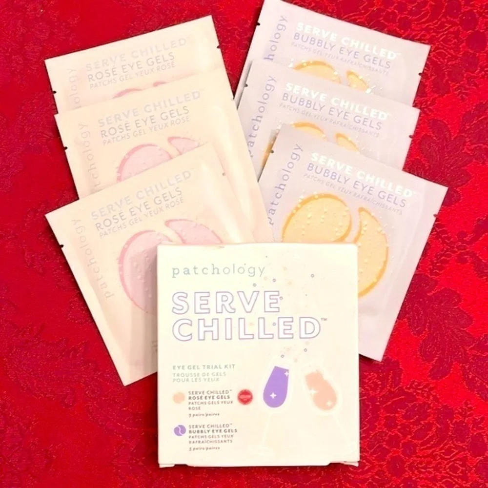 Brand New Patchology Serve Chilled Bubble-Infused Eye Gels Set of 6 Pairs